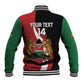 Custom Kenya Football Baseball Jacket Maasai Shield Coat Of Arms Style