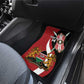 Custom Kenya Football Car Mats Maasai Shield Coat Of Arms Style