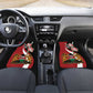 Custom Kenya Football Car Mats Maasai Shield Coat Of Arms Style