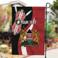 Custom Kenya Football Garden Flag Maasai Shield Coat Of Arms Style