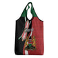 Custom Kenya Football Grocery Bag Maasai Shield Coat Of Arms Style