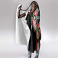 Custom Kenya Football Hooded Blanket Maasai Shield Coat Of Arms Style
