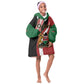 Custom Kenya Football Kid Wearable Blanket Hoodie Maasai Shield Coat Of Arms Style
