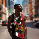 Custom Kenya Football Men Tank Top Maasai Shield Coat Of Arms Style