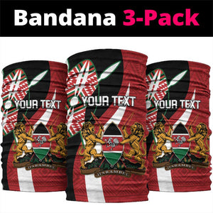 Custom Kenya Football Neck Gaiter Maasai Shield Coat Of Arms Style LT14