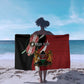 Custom Kenya Football Sarong Maasai Shield Coat Of Arms Style