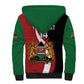 Custom Kenya Football Sherpa Hoodie Maasai Shield Coat Of Arms Style