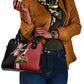 Custom Kenya Football Shoulder Handbag Maasai Shield Coat Of Arms Style