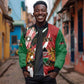 Custom Kenya Football Sleeve Zip Bomber Jacket Maasai Shield Coat Of Arms Style