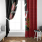 Custom Kenya Football Window Curtain Maasai Shield Coat Of Arms Style