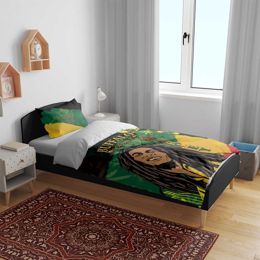 Afro Legend Bob Buffalo Soldier Bedding Set American Heroes Reggae Style
