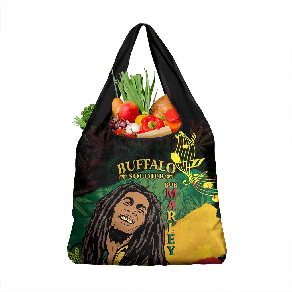 Afro Legend Bob Buffalo Soldier Grocery Bag American Heroes Reggae Style
