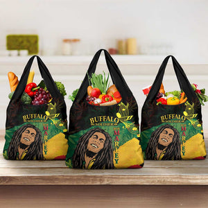 Afro Legend Bob Buffalo Soldier Grocery Bag American Heroes Reggae Style
