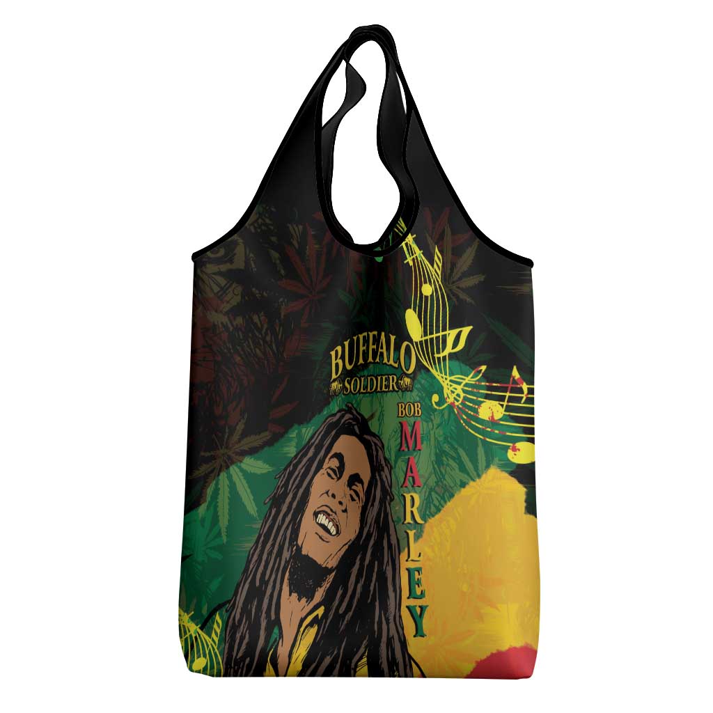 Afro Legend Bob Buffalo Soldier Grocery Bag American Heroes Reggae Style