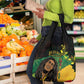 Afro Legend Bob Buffalo Soldier Grocery Bag American Heroes Reggae Style