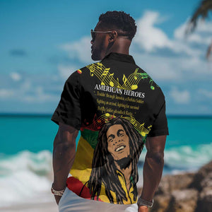 Afro Legend Bob Buffalo Soldier Hawaiian Shirt American Heroes Reggae Style