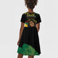 Afro Legend Bob Buffalo Soldier Kid Short Sleeve Dress American Heroes Reggae Style