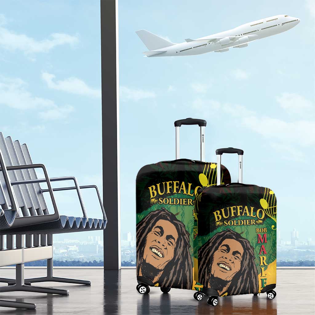 Afro Legend Bob Buffalo Soldier Luggage Cover American Heroes Reggae Style