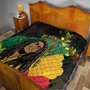Afro Legend Bob Buffalo Soldier Quilt American Heroes Reggae Style