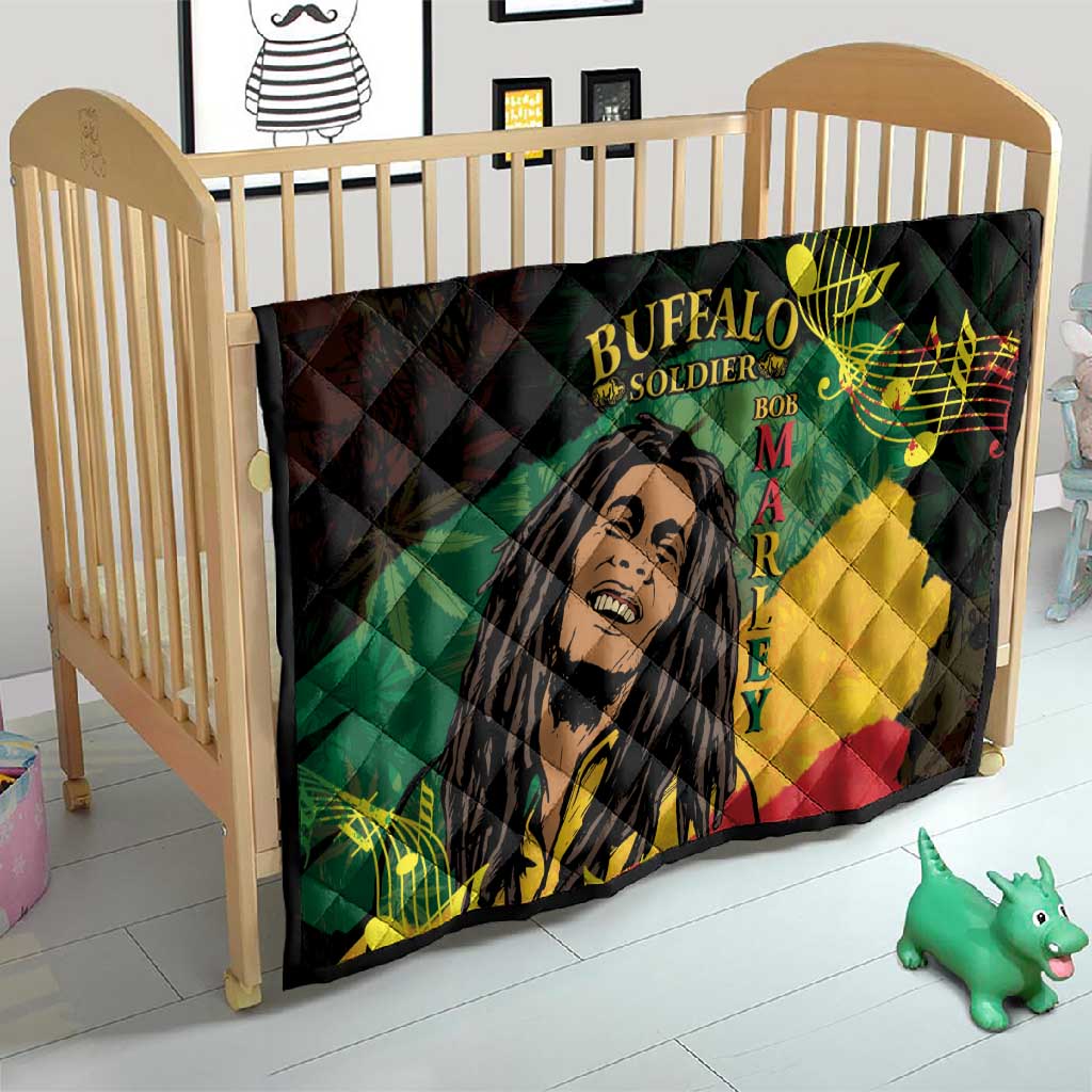 Afro Legend Bob Buffalo Soldier Quilt American Heroes Reggae Style