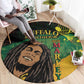 Afro Legend Bob Buffalo Soldier Round Carpet American Heroes Reggae Style