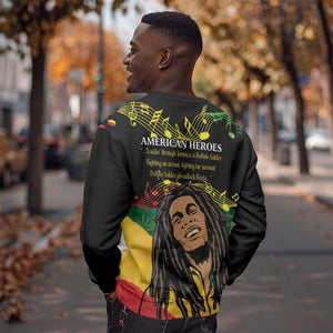 Afro Legend Bob Buffalo Soldier Sweatshirt American Heroes Reggae Style