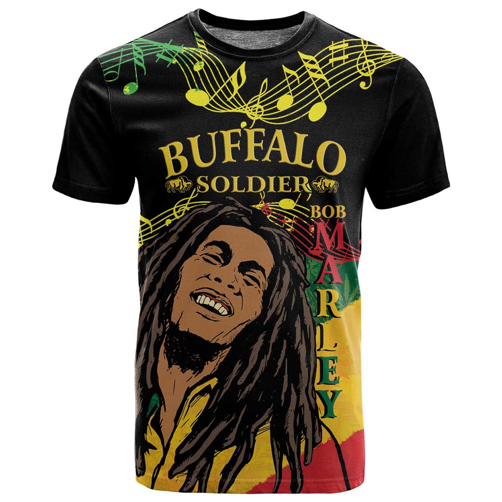 Afro Legend Bob Buffalo Soldier T shirt American Heroes Reggae Style