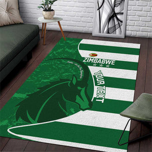Zimbabwe Rugby Custom Area Rug Sables 3rd Champions Proud - African Pride