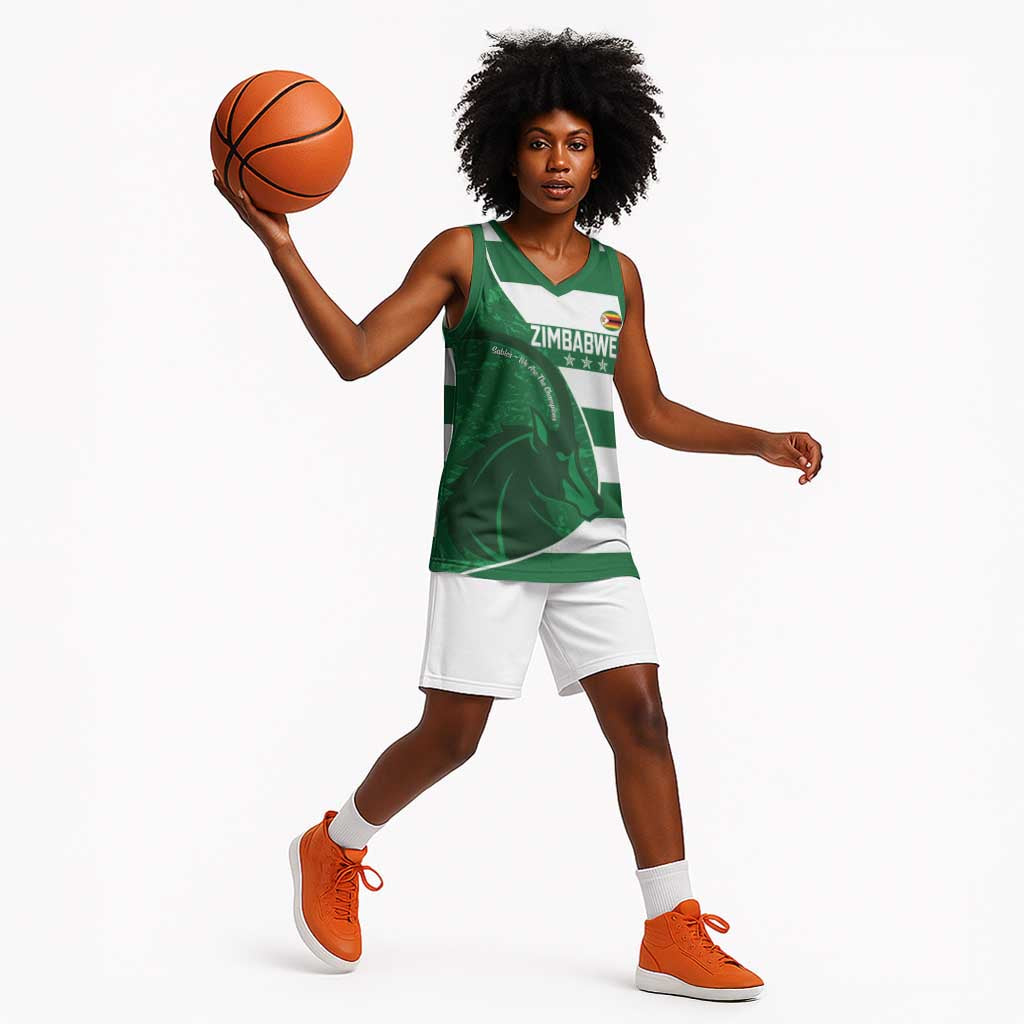 Zimbabwe Rugby Custom Basketball Jersey Sables 3rd Champions Proud - African Pride