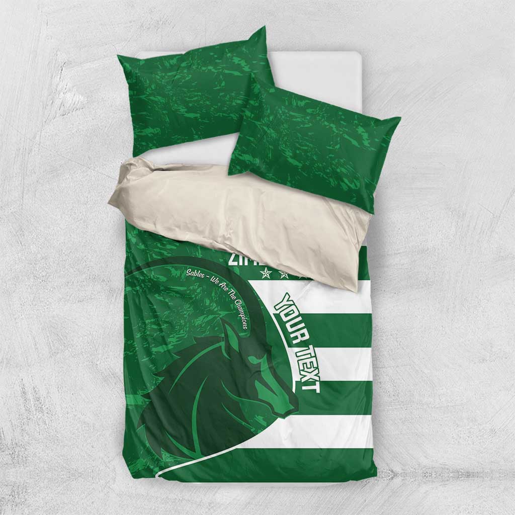Zimbabwe Rugby Custom Bedding Set Sables 3rd Champions Proud - African Pride