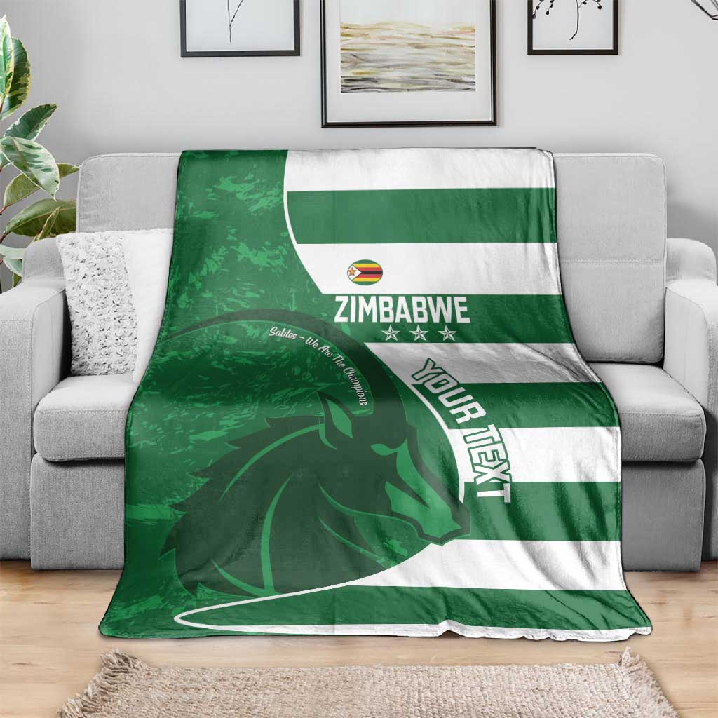 Zimbabwe Rugby Custom Blanket Sables 3rd Champions Proud - African Pride