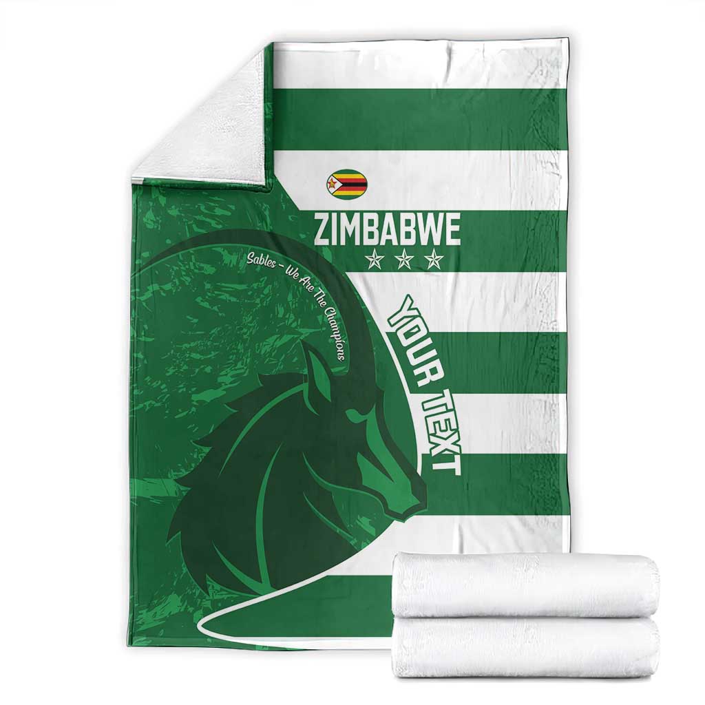 Zimbabwe Rugby Custom Blanket Sables 3rd Champions Proud - African Pride