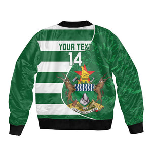 Zimbabwe Rugby Custom Bomber Jacket Sables 3rd Champions Proud - African Pride