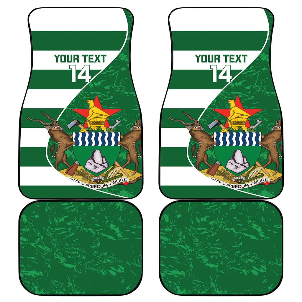 Zimbabwe Rugby Custom Car Mats Sables 3rd Champions Proud - African Pride