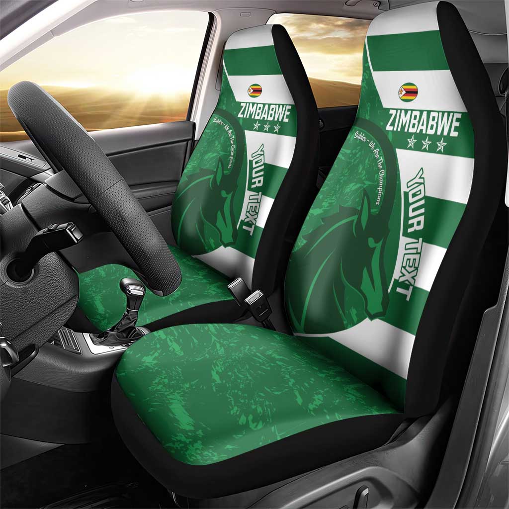 Zimbabwe Rugby Custom Car Seat Cover Sables 3rd Champions Proud - African Pride