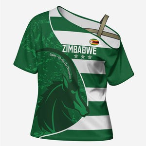 Zimbabwe Rugby Custom Cross Shoulder Shirt Sables 3rd Champions Proud
