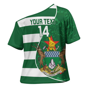 Zimbabwe Rugby Custom Cross Shoulder Shirt Sables 3rd Champions Proud