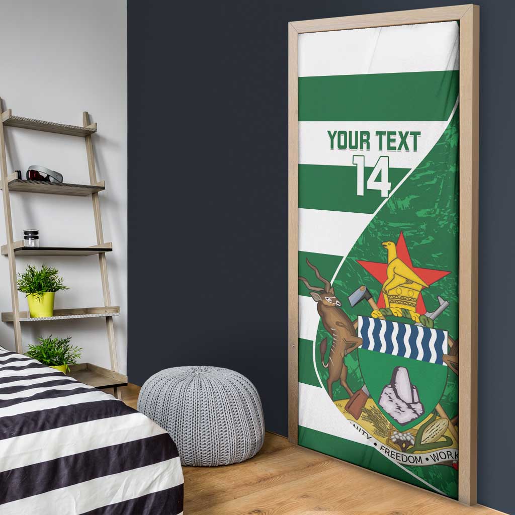 Zimbabwe Rugby Custom Door Cover Sables 3rd Champions Proud