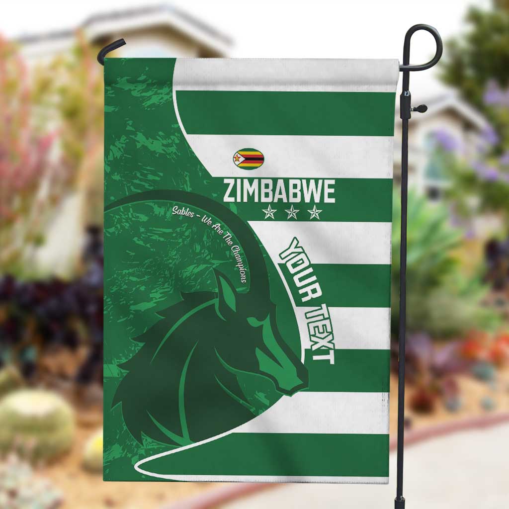 Zimbabwe Rugby Custom Garden Flag Sables 3rd Champions Proud - African Pride