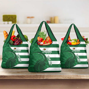 Zimbabwe Rugby Custom Grocery Bag Sables 3rd Champions Proud - African Pride