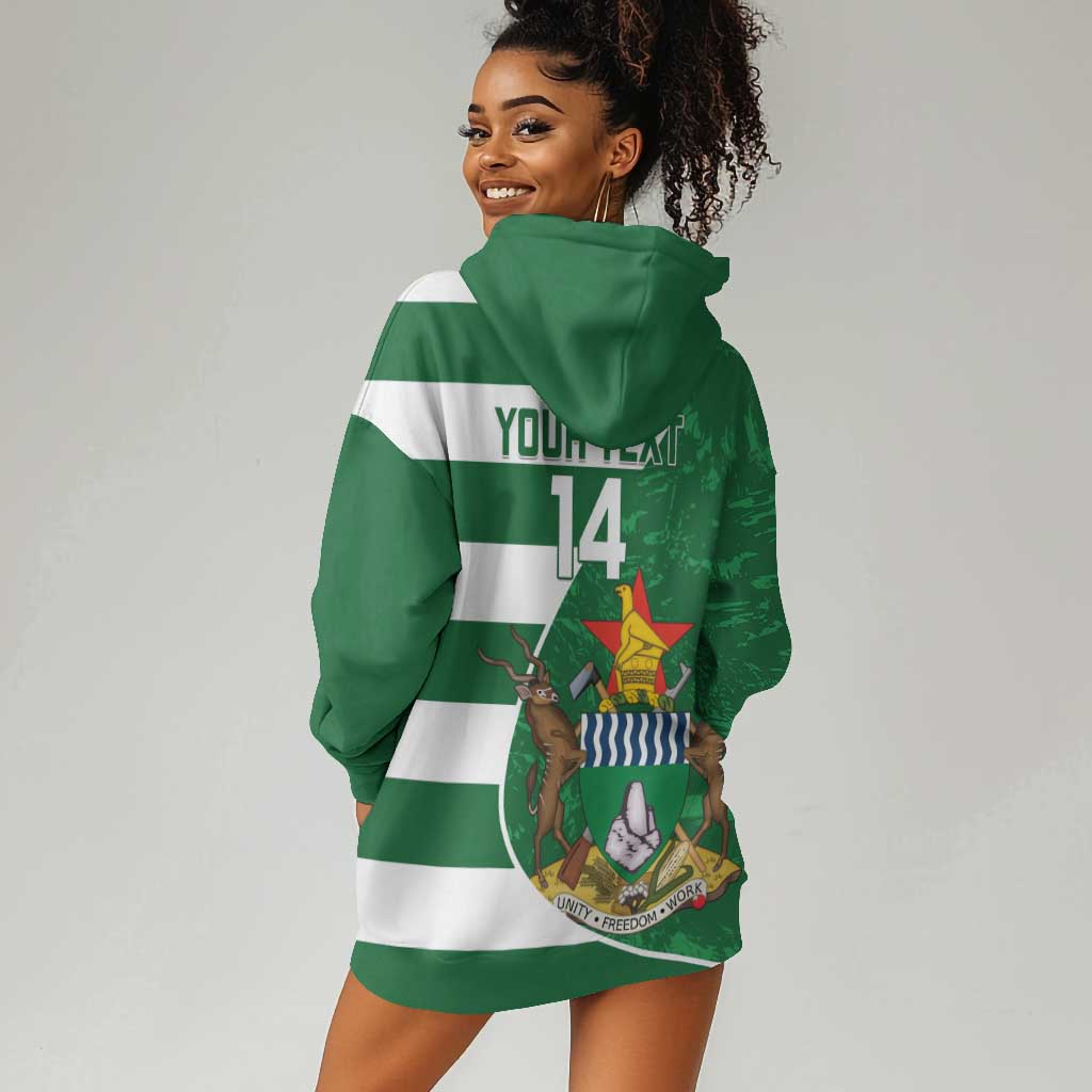 Zimbabwe Rugby Custom Hoodie Dress Sables 3rd Champions Proud - African Pride