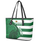 Zimbabwe Rugby Custom Leather Tote Bag Sables 3rd Champions Proud - African Pride