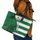 Zimbabwe Rugby Custom Leather Tote Bag Sables 3rd Champions Proud - African Pride