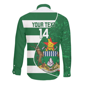 Zimbabwe Rugby Custom Long Sleeve Button Shirt Sables 3rd Champions Proud - African Pride