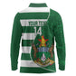 Zimbabwe Rugby Custom Long Sleeve Polo Shirt Sables 3rd Champions Proud - African Pride