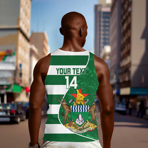 Zimbabwe Rugby Custom Men Tank Top Sables 3rd Champions Proud - African Pride