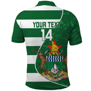 Zimbabwe Rugby Custom Polo Shirt Sables 3rd Champions Proud - African Pride