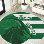 Zimbabwe Rugby Custom Round Carpet Sables 3rd Champions Proud - African Pride