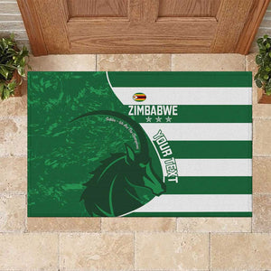 Zimbabwe Rugby Custom Rubber Doormat Sables 3rd Champions Proud - African Pride