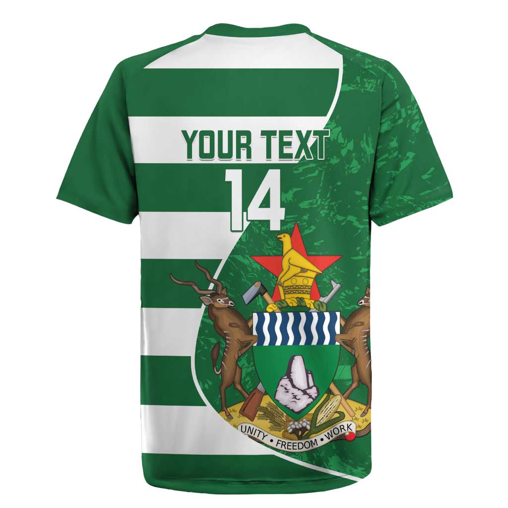 Zimbabwe Rugby Custom Rugby Jersey Sables 3rd Champions Proud - African Pride